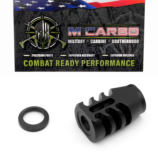 Smith and Wesson M&P FPC Muzzle Brake and Crush Washer M*CARBO