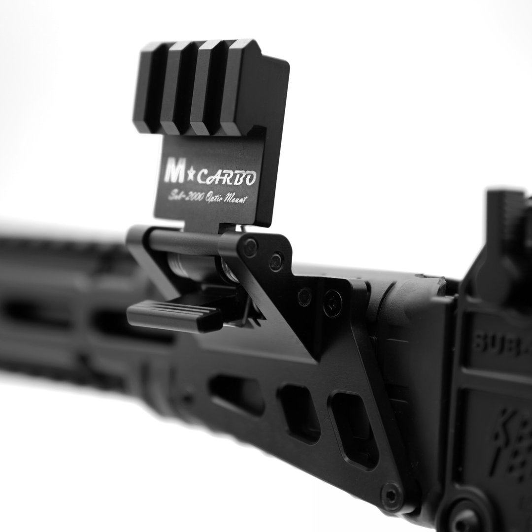 Close-up of KEL TEC SUB 2000 Red Dot Mount Installed on SUB 2000